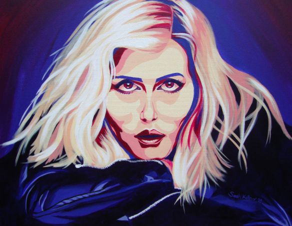 debbie harry, debbie harry painting, blondie painting, sarah kellner art, sarah kellner